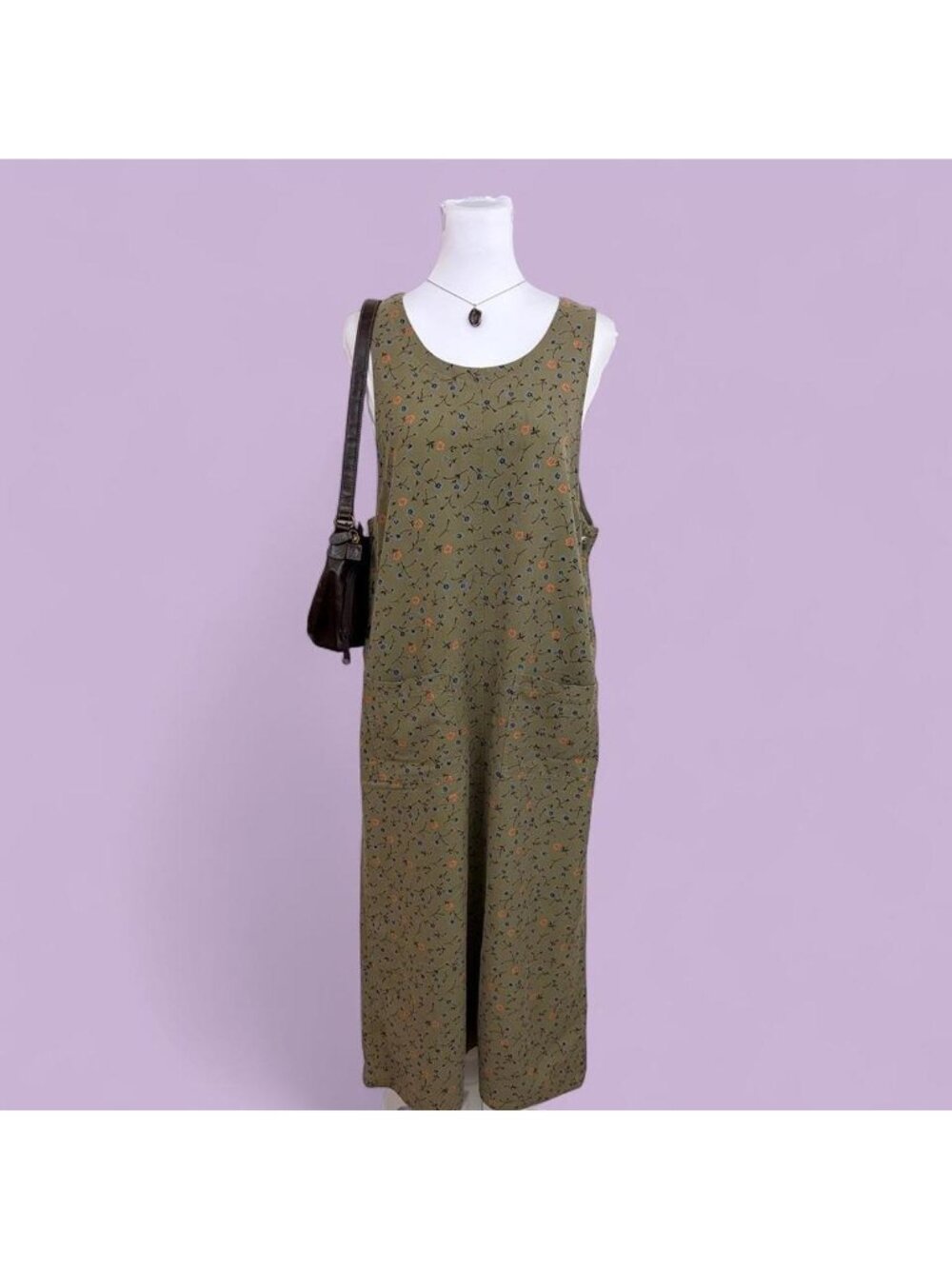 90s ditsy floral cottagecore jumper dress